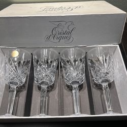 French Crystal Glasses    Very Nice