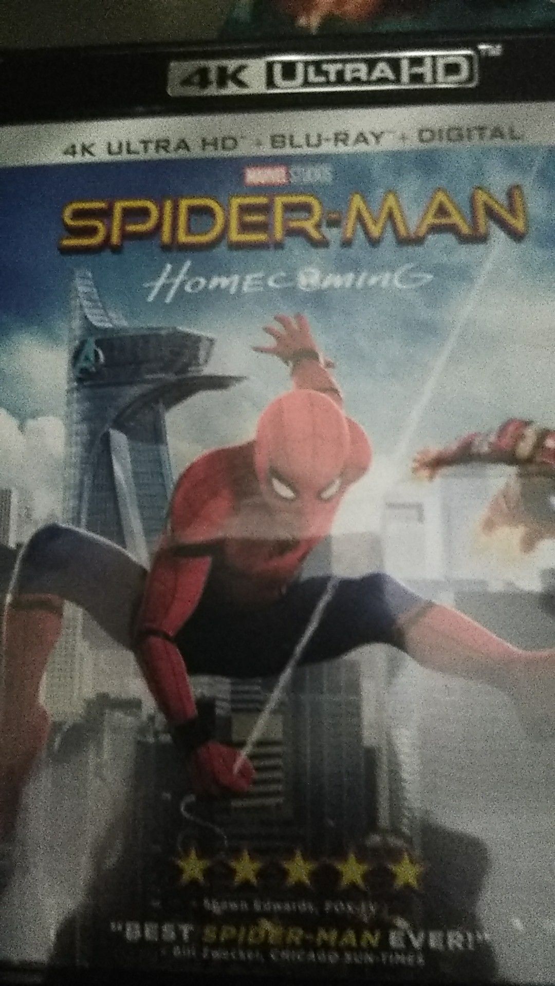 Spider-Man Homecoming 4K Digital Code