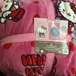 Hello Kitty Valentines Cupid Blanket 