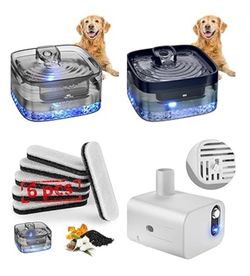 Pet Water Fountain 256oz/2Gallon/8L, Large Automatic Pet Water Dispenser