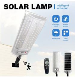 Outdoor Solar Street Light Motion Sensor Lamp Commercial Dusk To Dawn Road Lamp