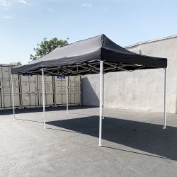 New $185 Heavy-Duty 10x20 FT Outdoor Ez Pop Up Canopy Party Tent Instant Shades w/ Carry Bag (Black, Red) 