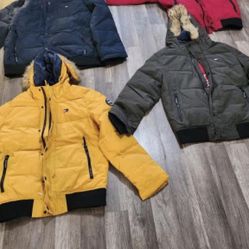 Tommy Hilfiger Fur Hooded Winter Jackets