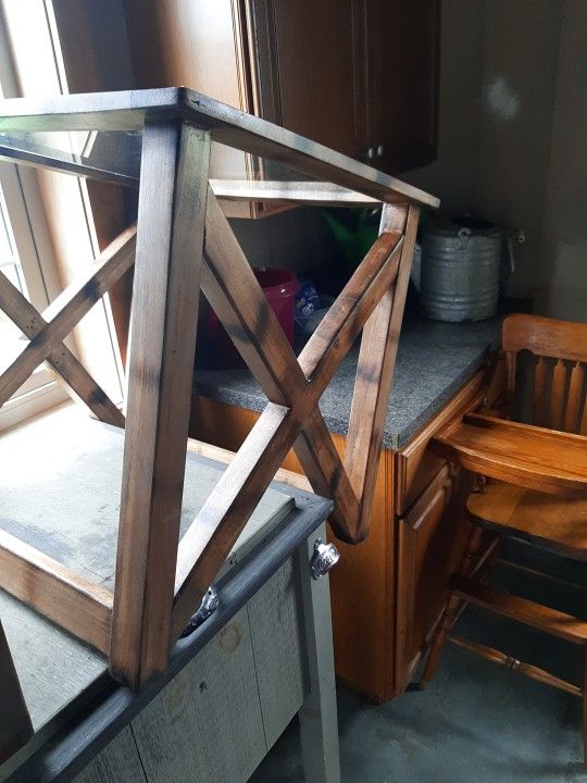 Glass Top End Table