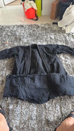 Blank Kimonos Jiu Jitsu training Gi A4 Black