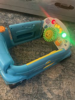 Fisher-Price Laugh & Learn Baby Activity Center, Crawl Around Car, Interactive Playset with Smart Stages for Infants & Toddlers, Blue