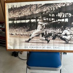 Joe DiMaggio At Bat 1941 Picture Frame Pic