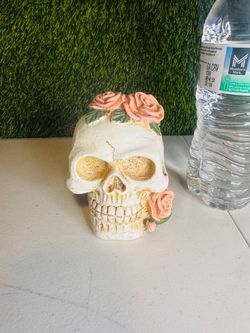 Skull with roses! Home decor