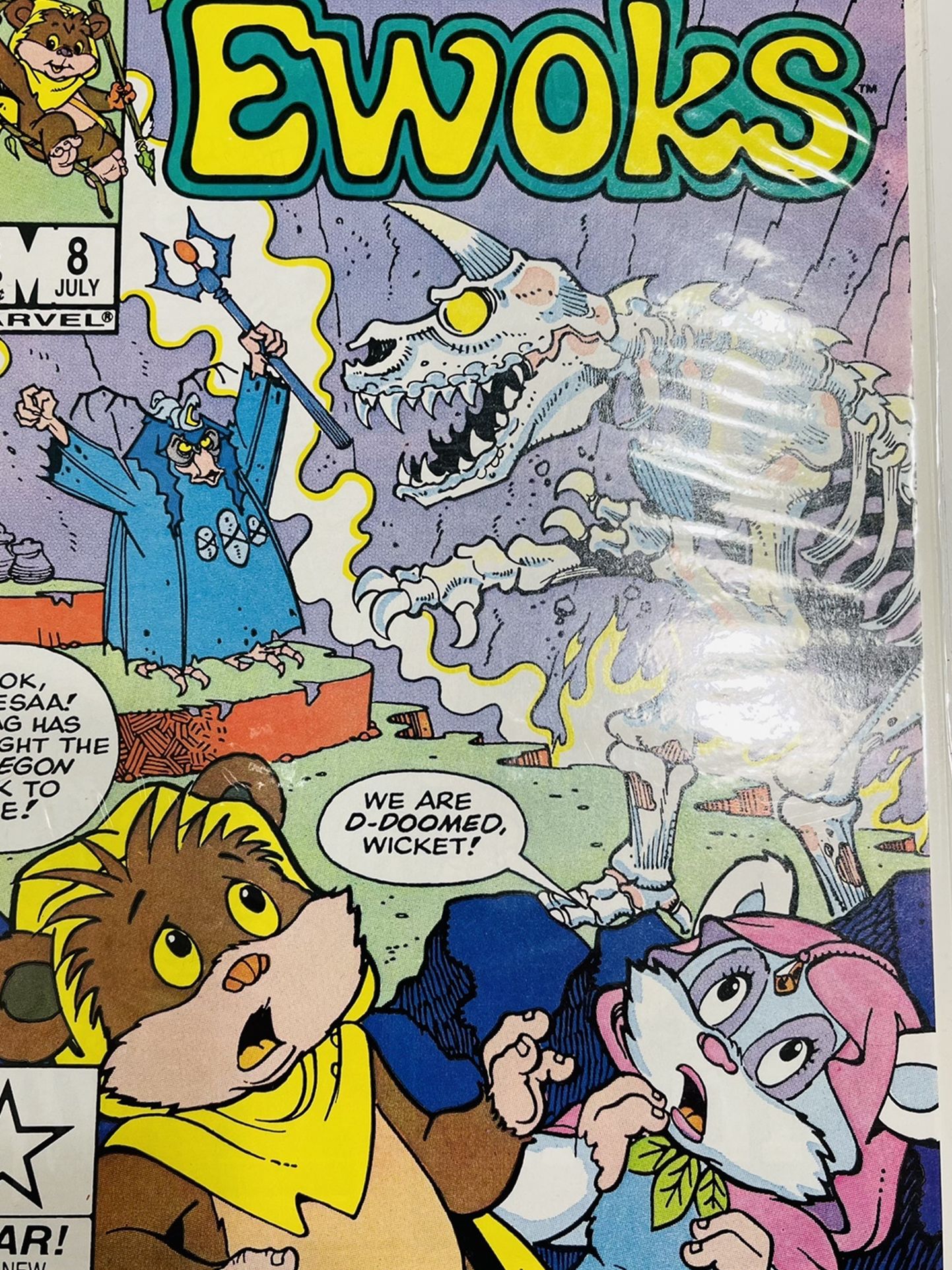Star Comics Marvel EWOKS #8 Comic Book The Kreegon Beast Rises Again 1985