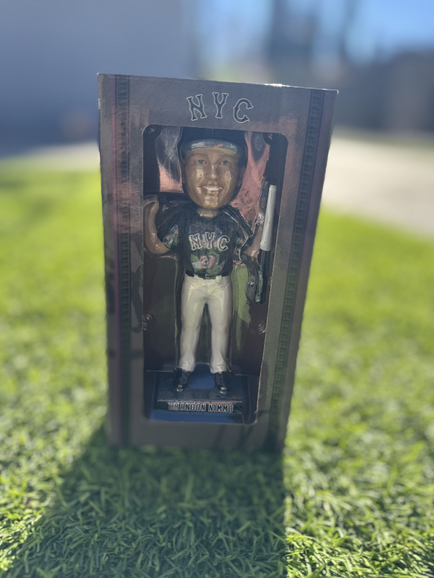 BRANDON NIMMO CITY CONNECT 2024 BOBBLEHEAD NEW YORK METS 7/12/24 SGA
