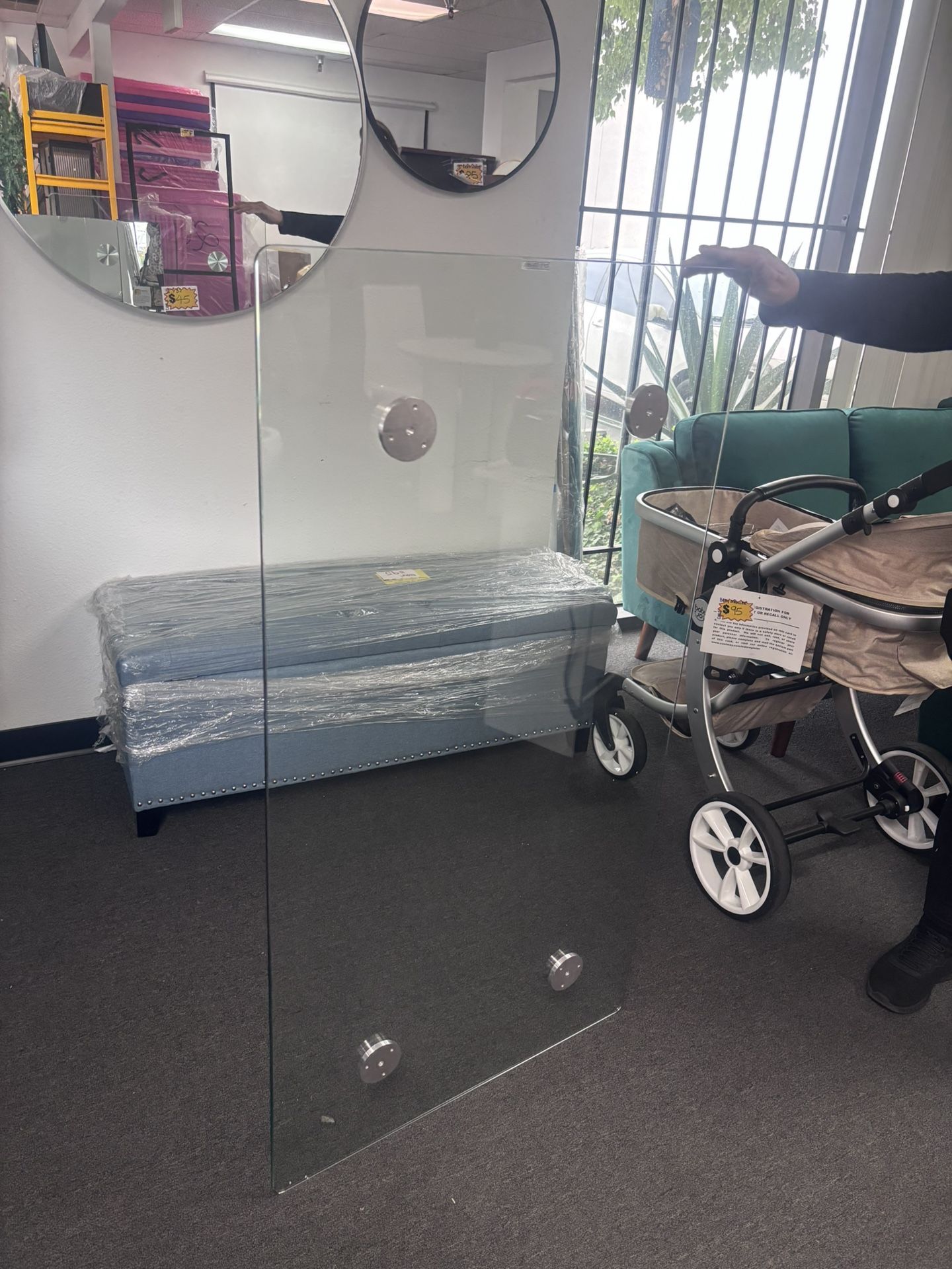 New 51” Rectangular Tempered Glass display picture 1