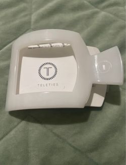 Teleties Large Hair Claw Clip White