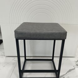 Leather Stool Metal Frame Chair Dining Table Chair Bar Chair