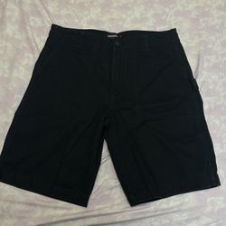 Karl Lagerfeld Black Cargo Shorts Size 32