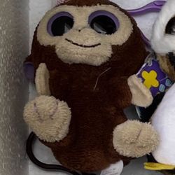 Coconut The Monkey Beanie Boo Clip