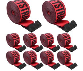 Red Winch Straps 4" X 30 FT - Heavy Duty Flat Hook Tie Downs With 18000lb Break Strength, 6000lb Safe Working Load For Recovery, Flatbed Trailers, Tru