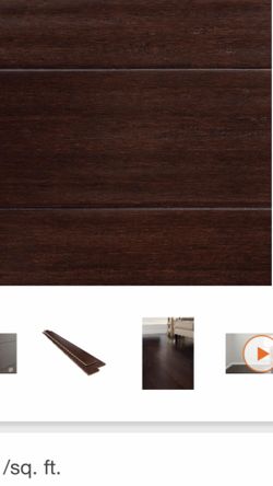 Home Decorators Collection Hand Scraped Strand Woven Walnut 3/8 in. T x 4.92 in. W x 72.83 in. L Engineered Click Bamboo Flooring