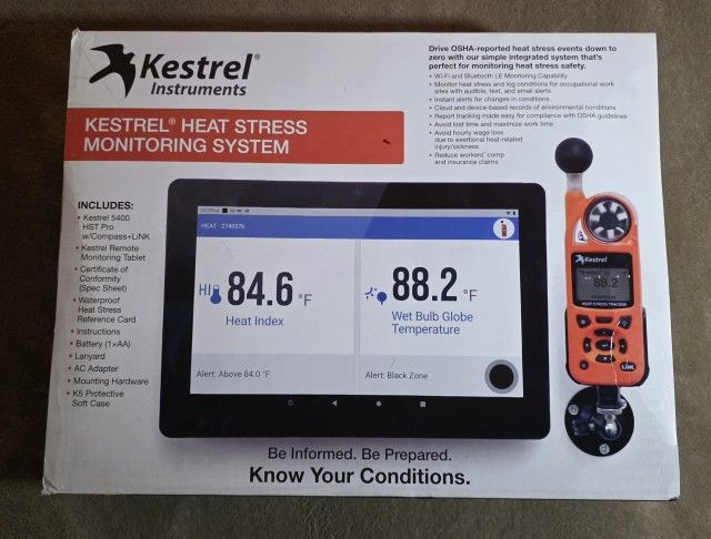 Kestrel Heat Stress Monitoring System 5400