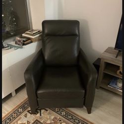 Dark Brown Leather Recliner