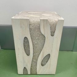acrylic resin side table