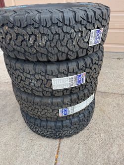 LT 245 65 17 BFG ALL TERRAIN T/A KO2 TIRES - BRAND NEW