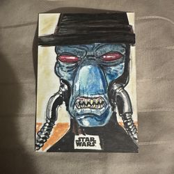 Topps Chrome Sketch Mike LaPeruta Autograph Card