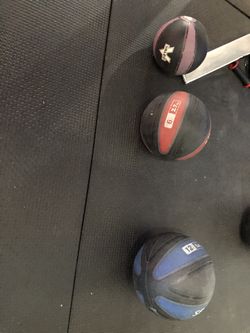 4, 6, and 12lb slam balls, excellent condition