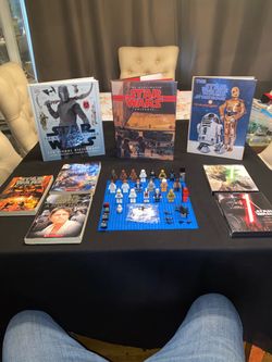 Star Wars Books and LEGO Minifigures Collection