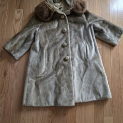 Vintage 1950s Fur Coat