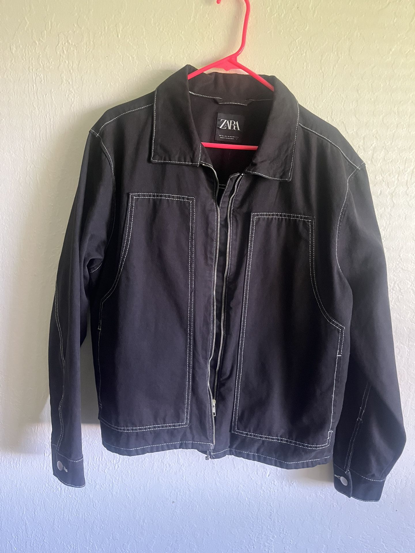 Double Stitch Jean Jacket -sz XL Fit Large 