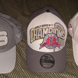 Lot Of 3 Expensive Highly Collectable Boston Championship Hat Deal