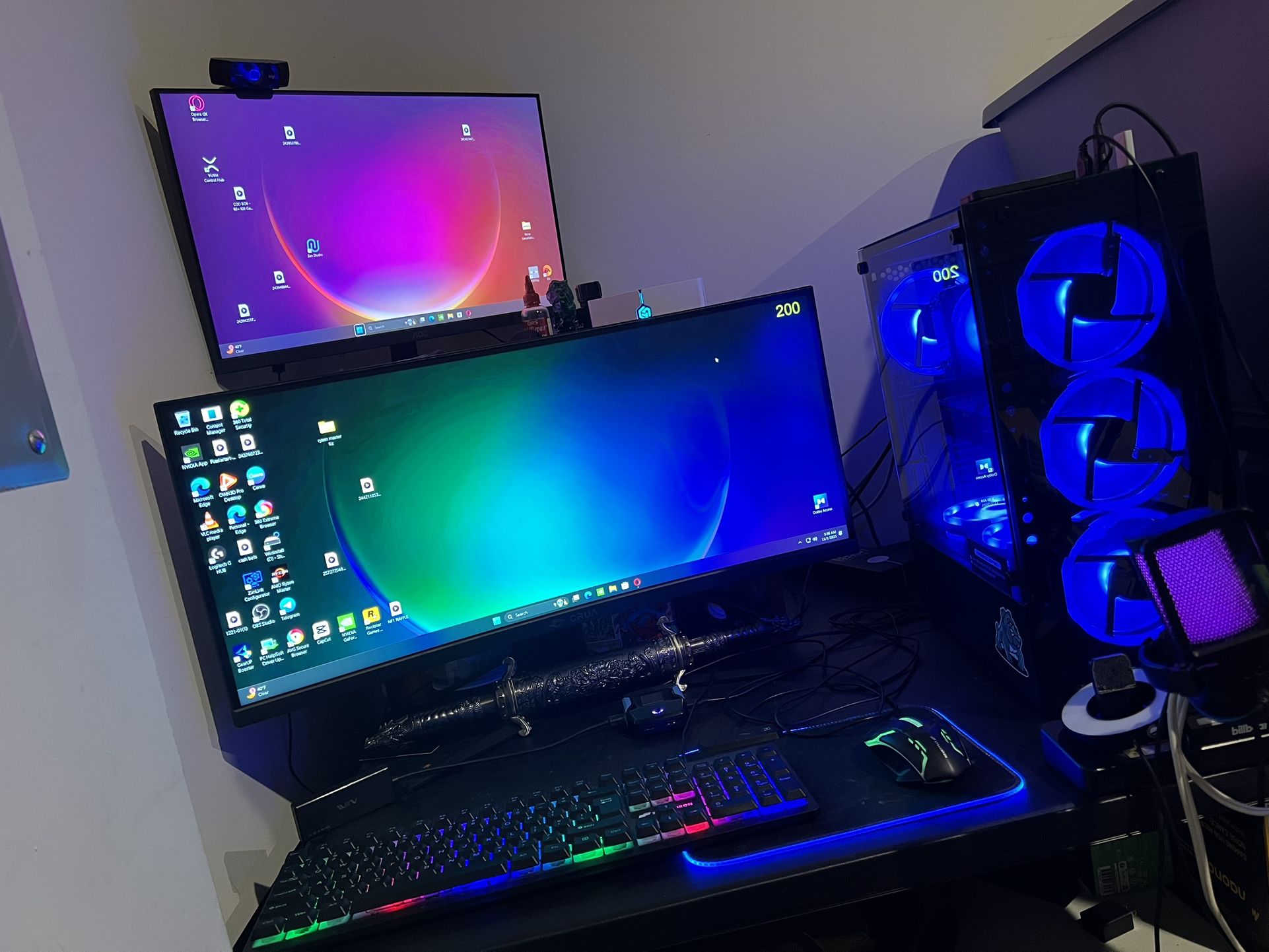 RTX 2060 RYZEN 5 2600 DESKTOP/ MONITOR BUNDLE