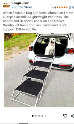 Extra wide dog car stairs
