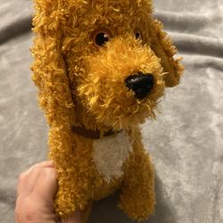 Disney JR Frenchy Fancy Nancy's Dog Apricot Poodle Plush Dog Barks 12" Toy Pet