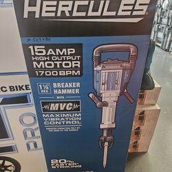 Hercules 15 Amp 1-1/8" Hex Breaker Hammer With Maximun Vibration Control