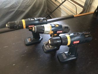 Ryobi Drills and Chargers