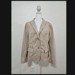 Talbots Women's Beige Casual Jacket Size 14