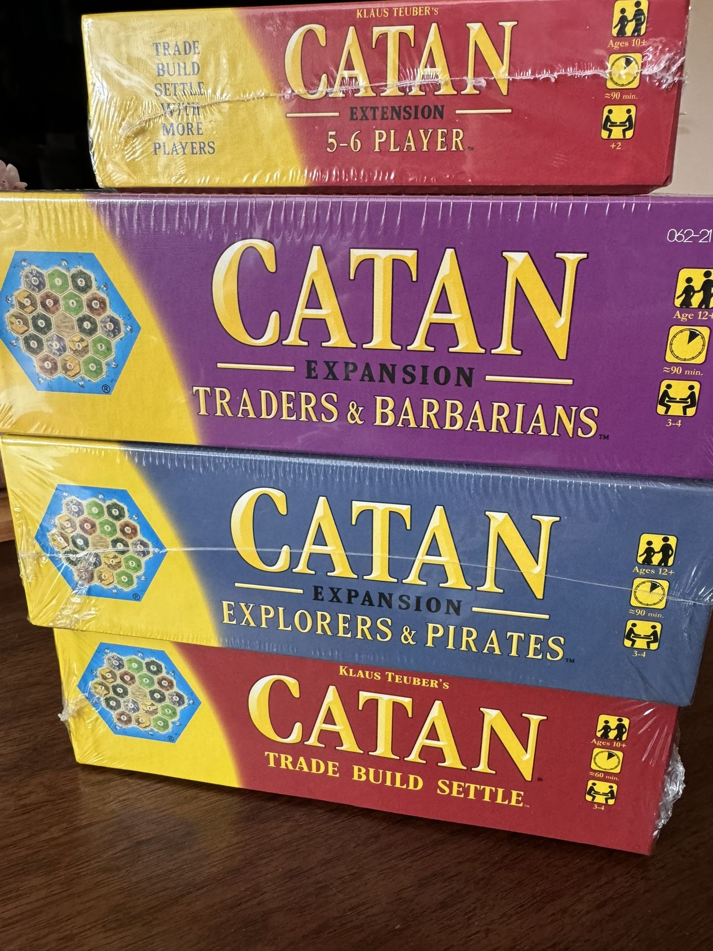 Catan & 3 expansions - New/Unopened in plastic shrink wrap-