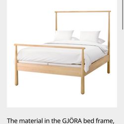 Retired gjora IKEA bedframe, queen