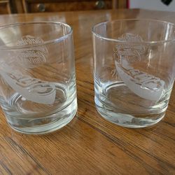 2 Vintage Circolo del Comandante Sitmar Cruises Bar Glasses with Packaging