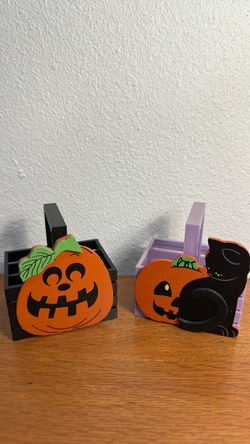Vintage Halloween Baskets ( Two ) Easter unlimited