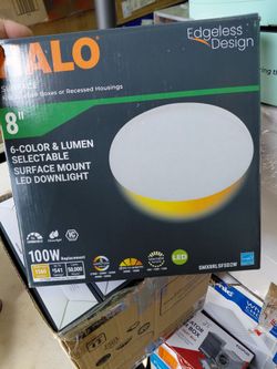 Halo 8" surface mount color selectable led light fixture (can be used with cans or hardwired ), multiple available