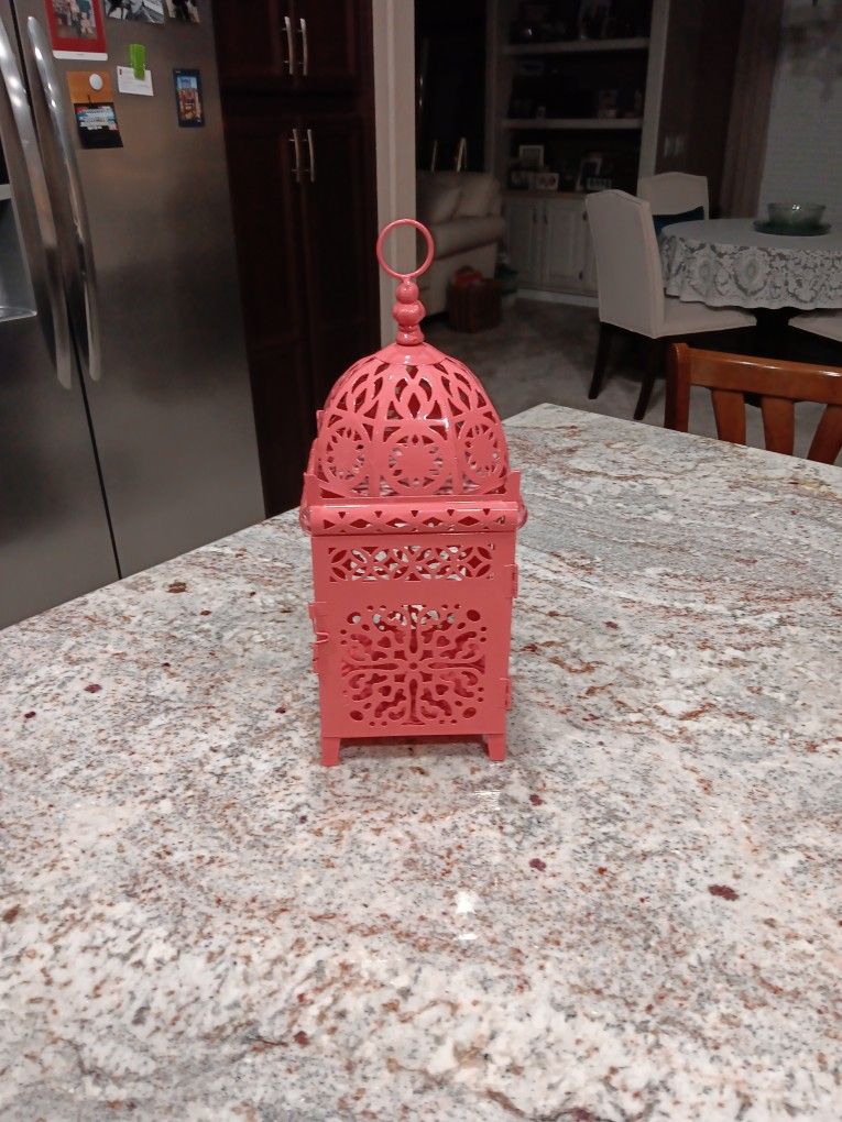 Beautiful Tall Metal Decorative Candle Holder Or ?