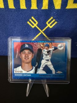 2025 Topps Chrome Platinum Shohei Ohtani Blue Refractor /100 Dodgers Color Match