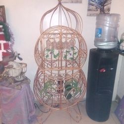 Vintage Cast Iron Wine Rack