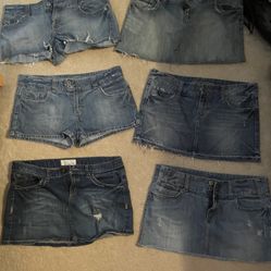American Eagle Skirt Shorts Lot Womens 12