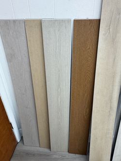 Wood-Look Vinyl Plank Flooring Samples