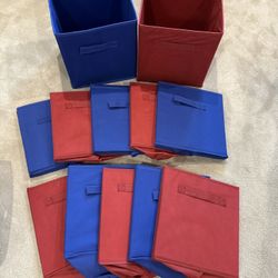 Set Of 12 Cubes (6 red, 6blue)