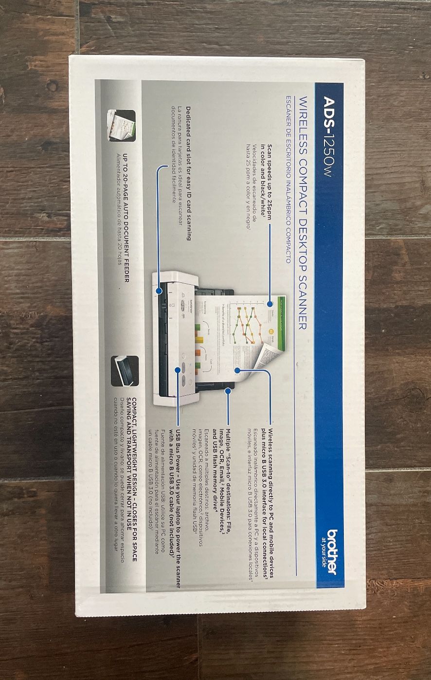 Brother ADS 1250 Wireless Scanner With ID Scanner