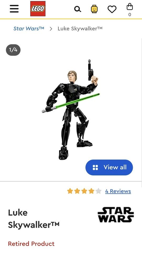 LEGO 75110 Disney Star Wars Luke Skywalker Buildable Action Figure